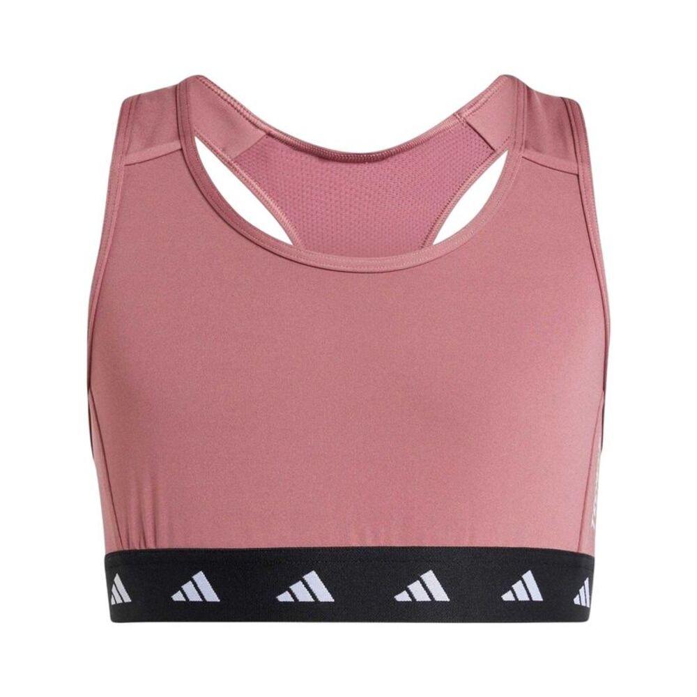 Adidas Girls PrimeLift Low Impact Sports Bra / Pink/Black/White